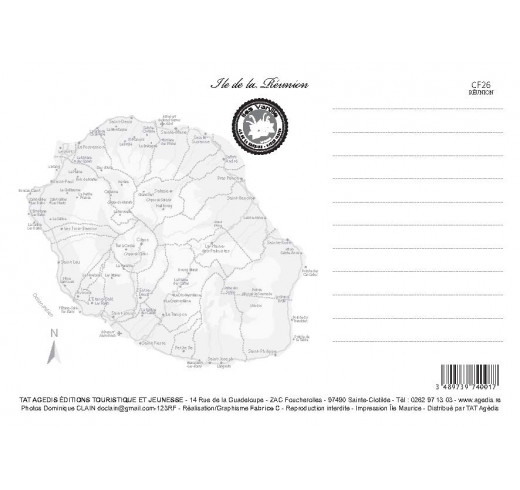 Carte Postale Ile de la Réunion - Popcarte